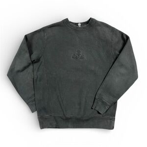 Lakai Black Crewneck Sweatshirt Embroidered Logo | Size Small | Women Oversized